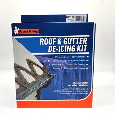 Cable de calefacción para techo y canalones Frost King de 100 pies previene presas y fugas de hielo Foto 1 de 4