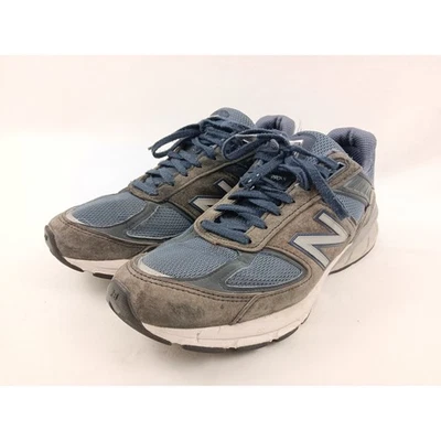 New Balance 990v5 Gray Blue Suede Mesh Running Shoes Sneakers Mens 12 Blue Gray - Image 1 of 4
