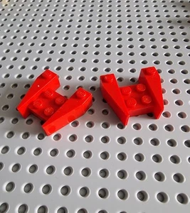 LEGO Keilstein Cockpit 3x4 Rot 2 Stück Red Wedge 2399 A070 - Bild 1 von 1