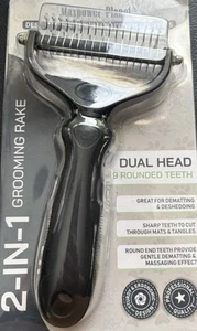 New Grooming Brush Cat or Dog Double Sided De-Matting & De-Shedding Fast Ship - Picture 1 of 10