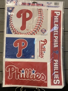 Decal Sheet~Philadelphia Phillies~MLB~WinCraft~2010~Removable~Reusable~NEW - Picture 1 of 7