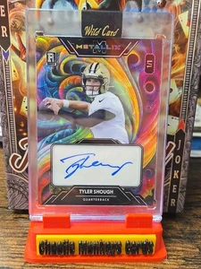 2025 Wild Card Metallix Tyler Shough Tie Dye Kaleidoscope 1/1 Auto Mega Fractal - Picture 1 of 2