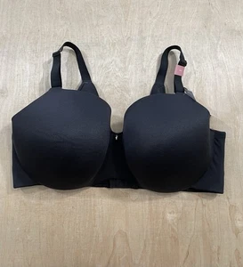 Cacique Women Backsmoother Lightly Lined Balconette Bra Sz 38F Black NWT - Picture 1 of 12