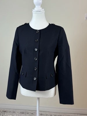 Винтажный Burberry London шерсти шелковой смеси укороченный куртка Японии Burberry блейзер - Изображение 1 из 4