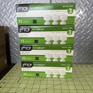 New 12-pack lot 19W=75W TCP SPRINGLIGHT 2700K SOFT WHITE Light BULBS 8010193 CFL - Picture 1 of 5
