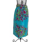 Emilio Pucci Vtg 1960s /1970s Turquoise Pencil Skirt Made In Italy Size Xs? 26"