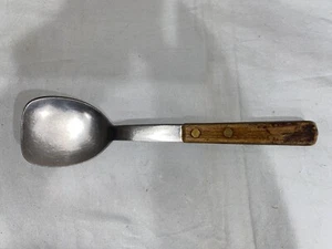 Cucchiaio da Servizio Vintage Warco Acciaio Inox Giappone Manico Legno Cucina (Tote 3L) - Foto 1 di 4
