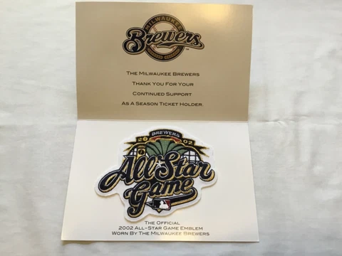 2002 Milwaukee Brewers Season Ticket Holder All Star Game Sleeve Emblem (RR52) Cover