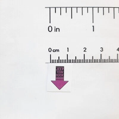 RC 1/10 Scale Tow Stickers Decal For Strap Hook Car Drift Onroad Garage Truck  - Image 1 of 2