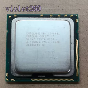 Intel core i7-990X Extreme Edition LGA1366 3.46GHz 6Core 12M SLBVZ CPU Processor - Picture 1 of 1