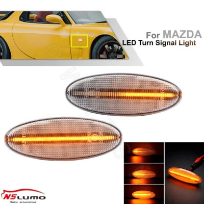 Luces LED dinámicas de señal de giro para guardabarros para MAZDA RX7 FD PREMACY CP 323 BA/J 626 Foto 1 de 4