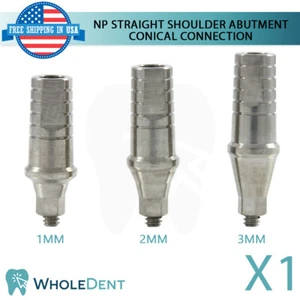 1x Narrow Platform Conical Connection Straight Shoulder Abutment Dental Ø4.0mm - Picture 1 of 5