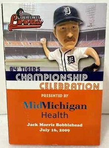 Detroit Tigers Jack Morris Bobblehead SGA Great Lakes Loons 1984 Championship - Picture 1 of 1