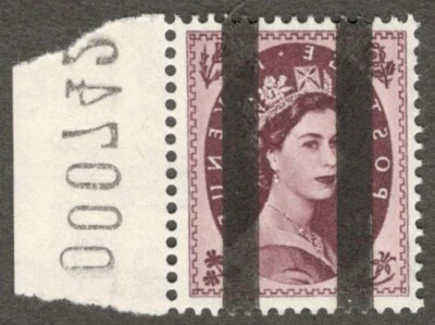 (AOP) GB QEII 1952 Tudor 11d sobreimpreso oficina de correos escuela punto de venta barras negras MNH Foto 1 de 2