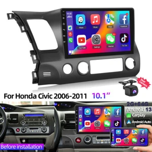 64G Android 13 For Honda Civic 2006-2011 Car Stereo Radio Apple CarPlay GPS Navi - Picture 1 of 48