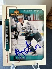 1999-00 Upper Deck MVP Gold Script Johan Davidsson #10 (Autographed)