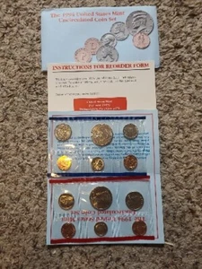 1994 P and D United States Mint Uncirculated 10 Coin Set  - Picture 1 of 4
