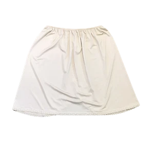 Maidenform Skirt Slip ~ Sz M ~ Beige ~ Elastic Waist ~ Above Knee - Picture 1 of 4