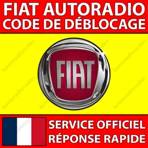✅FIAT RADIO CODE DE DÉBLOCAGE POUR TOUS MODÈLES VP1 VP2 VP3 VP4 CD MP3 ECE DAB✅ - Picture 1 of 6