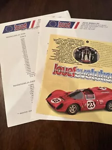 Jouef Evolution Die Cast Model Car Catalog & Letter To A Distributor Dated 1993 - Picture 1 of 5