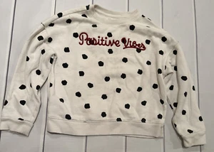 Wonder Nation Positive Vibes Sweatshirt Girls Medium Size 7/8 - Picture 1 of 5