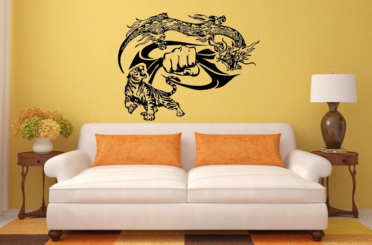 Boys Gloves 6-8 Fantasy Dragon Wall Decal - 3D Smashed Magic Effect ...