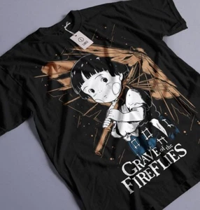 Camisa Raglán Manga 3/4 Grave Of The Fireflies Clásica Años 80 Película Anime - Imagen 1 de 8