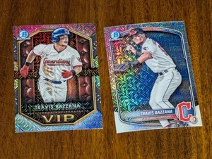 (2 Cards) Travis Bazzana Lot 2025 Bowman Chrome Mojo Refractor VIP Insert - Picture 1 of 2