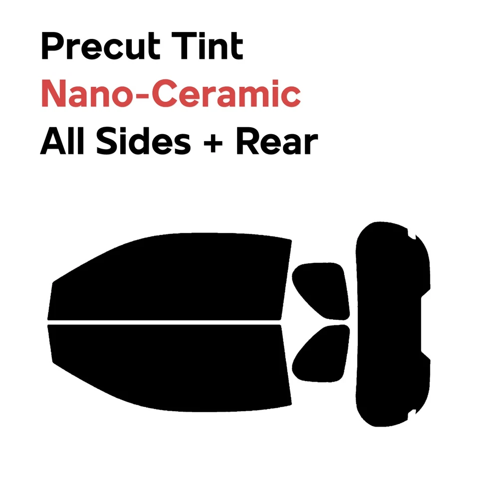 Precut Window Film Automotive Nano Ceramic Any Tint Shade for Scion iQ 2012-2014 - Изображение 1 из 4