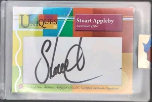 STUART APPLEBY 2025 Historic HA Uniques CUT AUTO #1/1 PGA Tour Australian Golfer - Picture 1 of 2