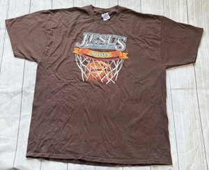 Camiseta de baloncesto vintage años 90 Jesús nunca se pierde talla 2XL cristianismo - Imagen 1 de 4