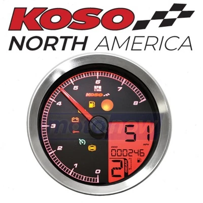 Koso LCD Color Change Speedo And Tachometer for 2004-2009 Harley Davidson mm Foto 1 de 4