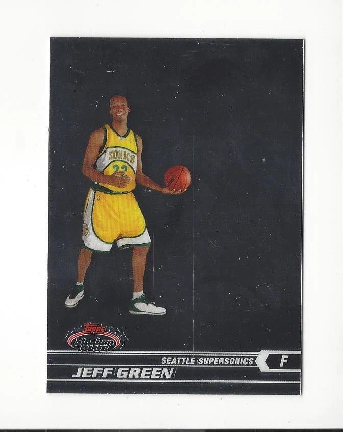 Stadium Club #105 Jeff Green RC 2007-08 Rookie Sonics/1999 Foto 1 de 1