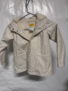 Chaqueta de Lluvia C&C California Con Capucha Lunares Forrada de Piel Sintética Niñas Talla 4 - Imagen 1 de 11