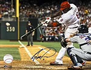 Foto firmada por el campeón de la Serie Mundial de los Filis Ryan Howard 8x10 Philadelphia #1 AUTO - Imagen 1 de 1
