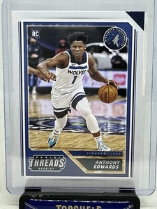 ANTHONY EDWARDS RC 2020-21 PANINI CRONACHE FILI ROOKIE 87 TIMBERWOLVES - Foto 1 di 2