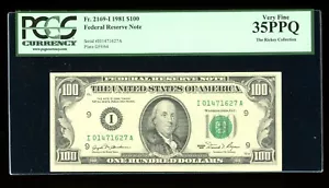DBR 1981 $100 FRN Scarce Minneapolis Fr. 2169-I PCGS 35 PPQ Serial I01471627A - Picture 1 of 2