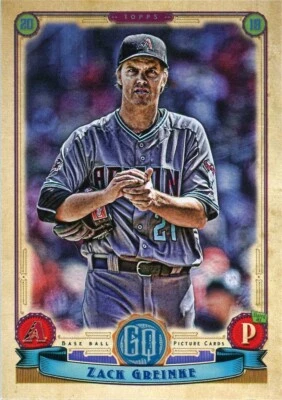 2019 Topps Gypsy Queen Zack Greinke Arizona Diamondbacks #62 MLB AZ - Image 1 of 2