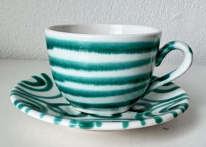 Gmundner Keramik grün Geflammt Kaffeetasse Set 9,5 cm GK1452 (2412DE1) 02/25 - Bild 1 von 4
