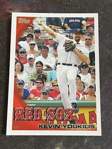 TOPPS 2010 MLB KEVIN YOUKILIS #295 1B BOSTON RED SOX BASEBALL CARD - Picture 1 of 2