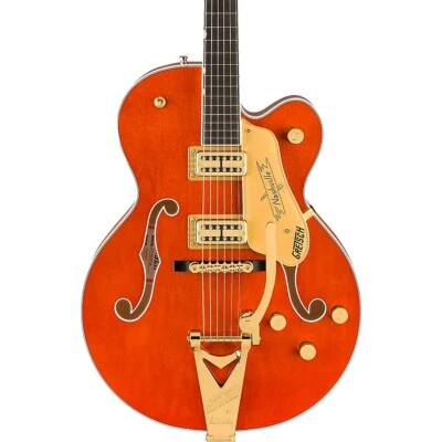 Guitarra Gretsch Nashville Cuerpo Hueco Cuerda-A Través Bigsby Oro HW Mancha Naranja Foto 1 de 4