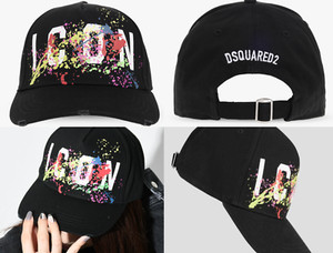 Dsquared2 Icon Splash Cap Baseballcap Paint Splatter Cap Baseball Cap Hat