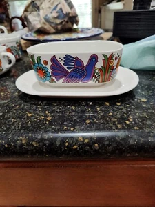 Vintage MCM Villeroy & Boch Acapulco Gravy Boat with underplate - Picture 1 of 4