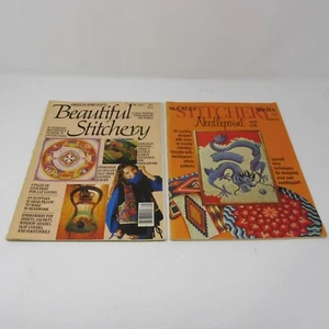 McCalls Stitchery Needlepoint IV & American Home Crafts Vintage Magazines 1970s - Picture 1 of 8