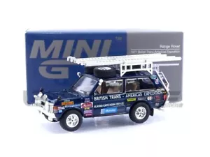 TrueScale Miniatures MINI GT 1/64 Range Rover 1971 British Trans-American Expedi - Foto 1 di 3