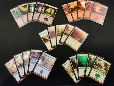 MTG Return To Ravnica Basic Land Cards Complete Set x4  - Image 1 of 4