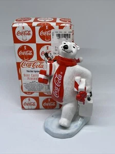 Vidrio de oso polar Coca-Cola 1997 ""Carrying Presents"" porcelana #271357 Enesco. - Imagen 1 de 7