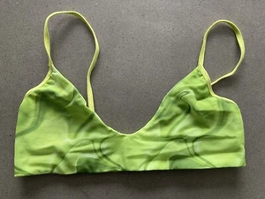 Green Marble Swirl ASOS Bralette Size Medium - Picture 1 of 3