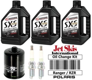 Polaris Ranger 700 800 Tune Up Kit Synthetic Oil Change Service NGK Spark Plugs - Picture 1 of 6