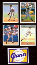 1990 Red Foley Stickers - SAN FRANCISCO GIANTS Team Set 